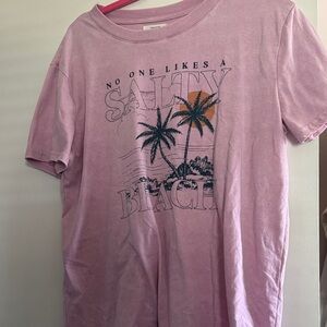 Maurices Pink Graphic Tee - Short Sleeve